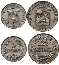 lot 2 monet, 5 centymów 1948 oraz 12 1/2 centyma