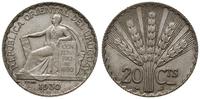 20 centesimos 1930, Paryż, 100. rocznica Republi