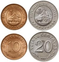 lot 2 monet 1965, 10 oraz 20 centavos, stal pokr