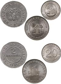 zestaw 3 monet, 20 centavos 1970, 1 peso 1969 or