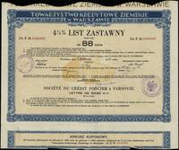 4 1/2 % list zastawny na 88 złotych 31.10.1935, 