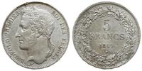 5 franków 1849, czyszczone, ale rzadkie, De Mey 