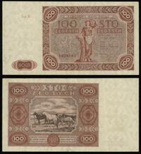 100 złotych 15.07.1947, seria H, numeracja 10208