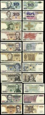 zestaw banknotów o nominałach: 10 złotych 1.06.1