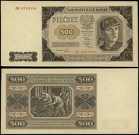500 złotych 1.07.1948, seria AM, numeracja 67594