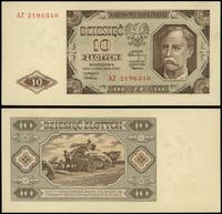 10 złoty 1.07.1948, seria AZ, numeracja 2196340,