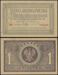 1 marka polska 17.05.1919, seria IBG, numeracja 