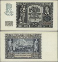 20 złotych 1.03.1940, seria L, numeracja 3722664
