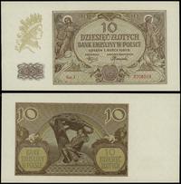 10 złotych 1.03.1940, seria J, numeracja 3706519