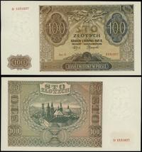 100 złotych 1.08.1941, seria D, numeracja 153183