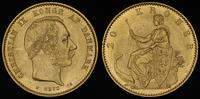 20 koron 1873, złoto 8.96 g