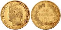 40 franków 1834/A, złoto 12.86 g