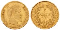 5 franków 1856/A, złoto