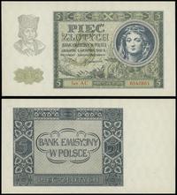 5 złotych 1.08.1941, seria AC, numeracja 6540861