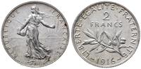 2 franki 1916, Paryż, srebro "835", 10.03 g, Gad