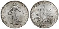 1 frank 1920, Paryż, srebro "835", 5.03 g, Gadou