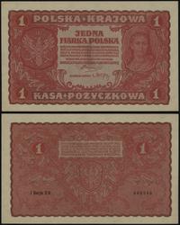 1 marka polska 23.08.1919, I Serja CD, numeracja