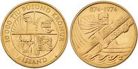 10.000 kronur 1974, złoto 15.56 g