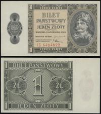 1 złoty 1.10.1936, seria IG, numeracja 6484822, 