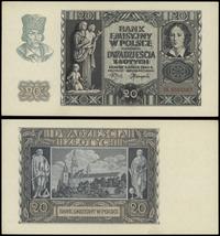 20 złotych 1.03.1940, seria H 5593167, lekko zao