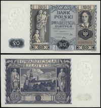 20 złotych 11.11.1936, seria BF 5873015, zaniedb