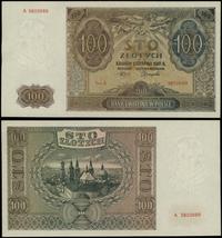 100 złotych 1.08.1941, seria A 3802688, wyśmieni