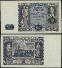 20 złotych 11.11.1936, seria AE 4582032, pięknie
