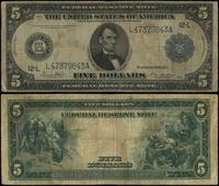 5 dolarów 1914, seria L47379843A, podpisy; White