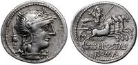 denar 131 pne, Rzym, Aw: Głowa Romy w hełmie w p