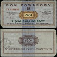 50 dolarów 1.10.1979, seria FI, numeracja 055699