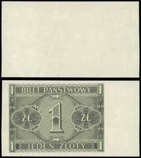 1 złoty 1.10.1938, papier ze znakiem wodnym, bez