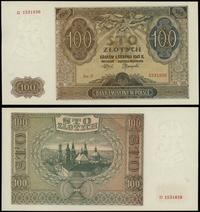 100 złotych 1.08.1941, seria D 1531836, delikatn
