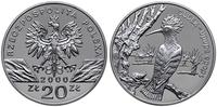 20 złotych 2000, Warszawa, Dudek, srebro 38,6 mm
