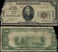 20 dolarów 1929, seria E000122A / 11094, wielokr