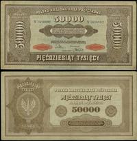 50.000 marek polskich 10.10.1922, seria W 761089