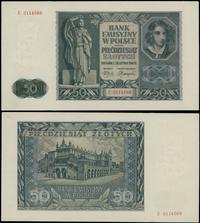 50 złotych 1.08.1941, seria E, numeracja 0114568