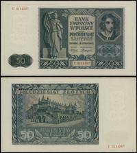 50 złotych 1.08.1941, seria E, numeracja 0114567