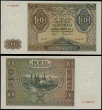 100 złotych 1.08.1941, seria D, numeracja 089835