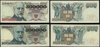 zestaw: 500.000 złotych 20.04.1990 i 500.000 zło