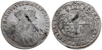 dwuzłotówka 1753, Lipsk, efraimek, masywne popie