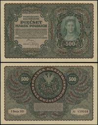 500 marek polskich 23.08.1919, seria I-BB 459668