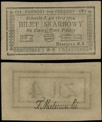 4 złote 4.09.1794, seria 1-R, w ramce wokoło Złł