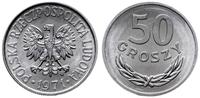 50 groszy 1971, Warszawa, aluminium, piękna mone