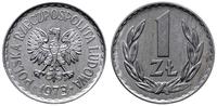 1 złoty 1973, Warszawa, aluminium, piękny, Parch
