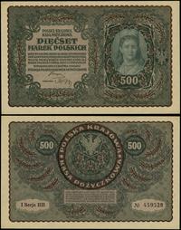 500 marek polskich 23.08.1919, seria I-BB 459528