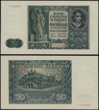 50 złotych 1.08.1941, seria E 0114163, minimalni