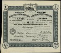 1 akcja na 320 złotych 1929, Warszawa, 1. emisja