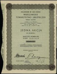 Polska, 1 akcja na 100 złotych, 1931