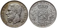 5 franków 1870, Bruksela, bardzo ładne, De Mey 9
