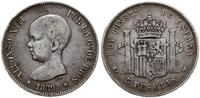 5 peset 1889 MP-M, Madryt, patyna, Cayon 17635